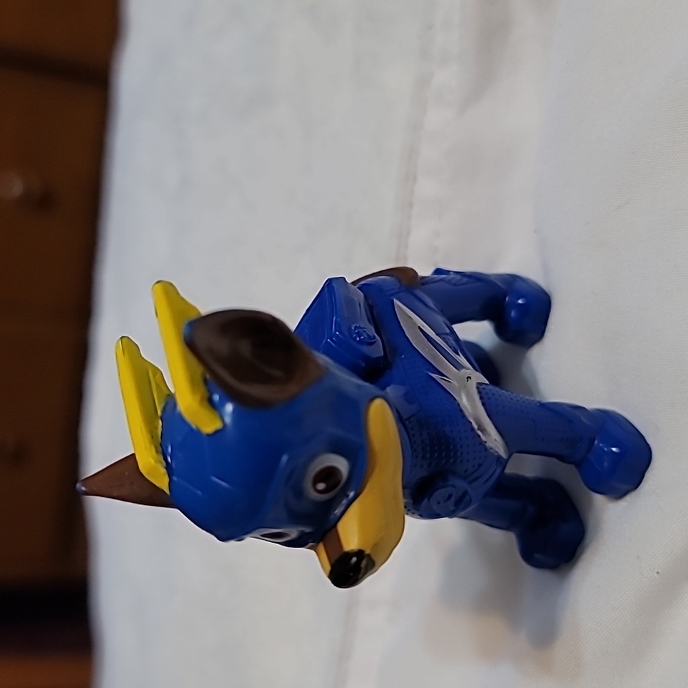 Paw Patrol Mighty Pups Super Paws Chase Dog Police Blue Toy Figure Cop